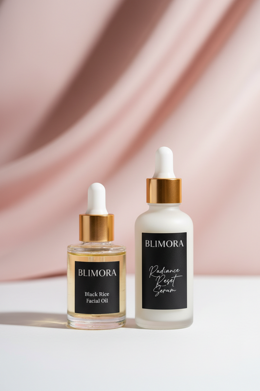 The Full Glow Duo — Black Rice Oil + Peeling Ampoule